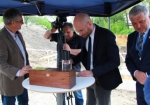 16 maja 2017. Uroczystość wmurowania kamienia węgielnego pod budowę laboratorium. Podpisanie aktu erekcyjnego, Piotr Napierała - Prezes Zarządu Regionalego Centrum Zdrowia Sp. z o.o.